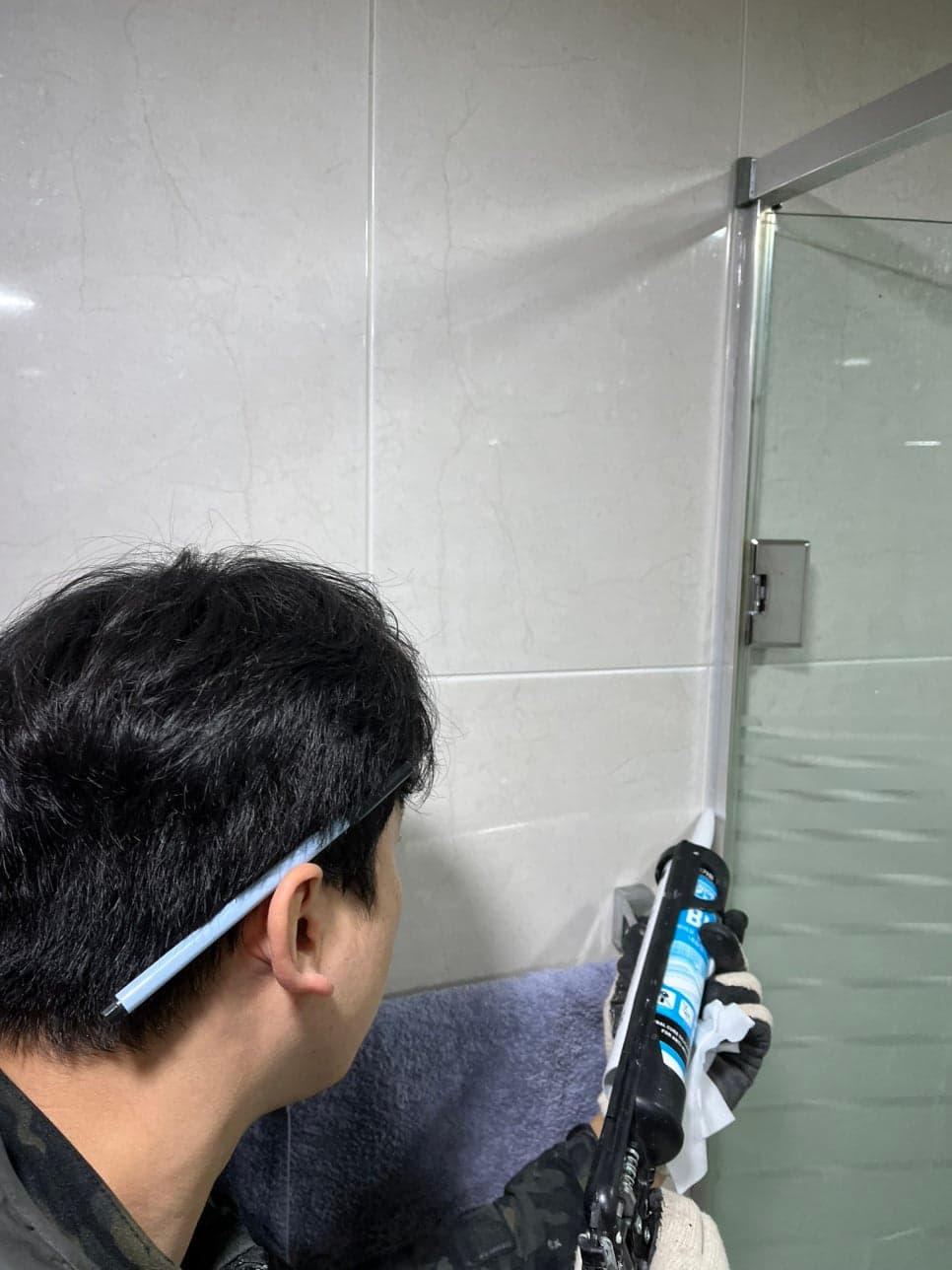 철산동 샤워문 경첩 수리 완성 사진 4
