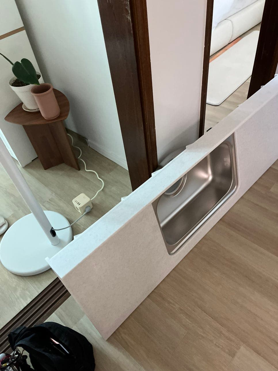 광명 스텐상판 인조대리석상판으로 교체 완성 사진 4
