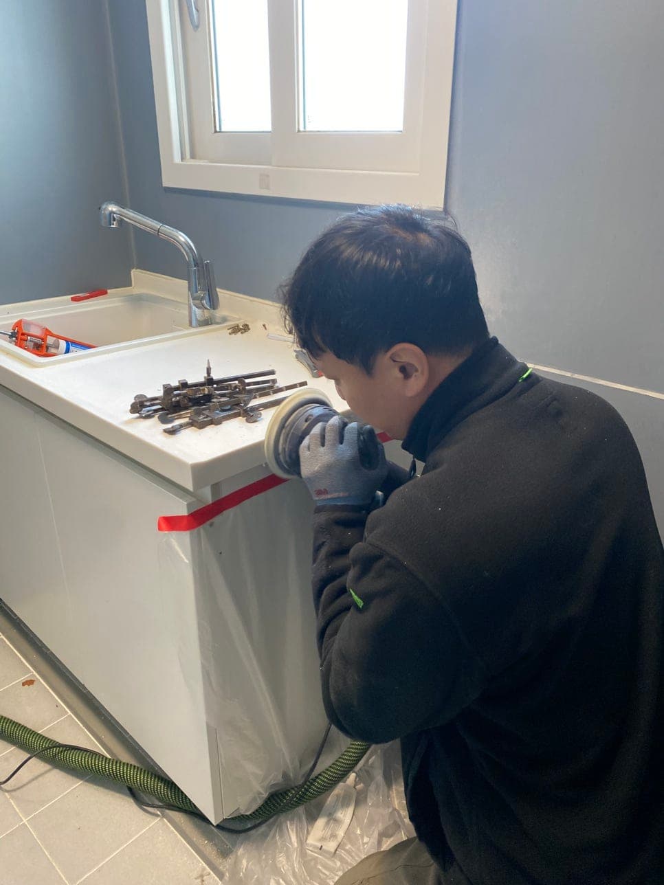 오산 베란다 싱크대 리폼 완성 사진 3