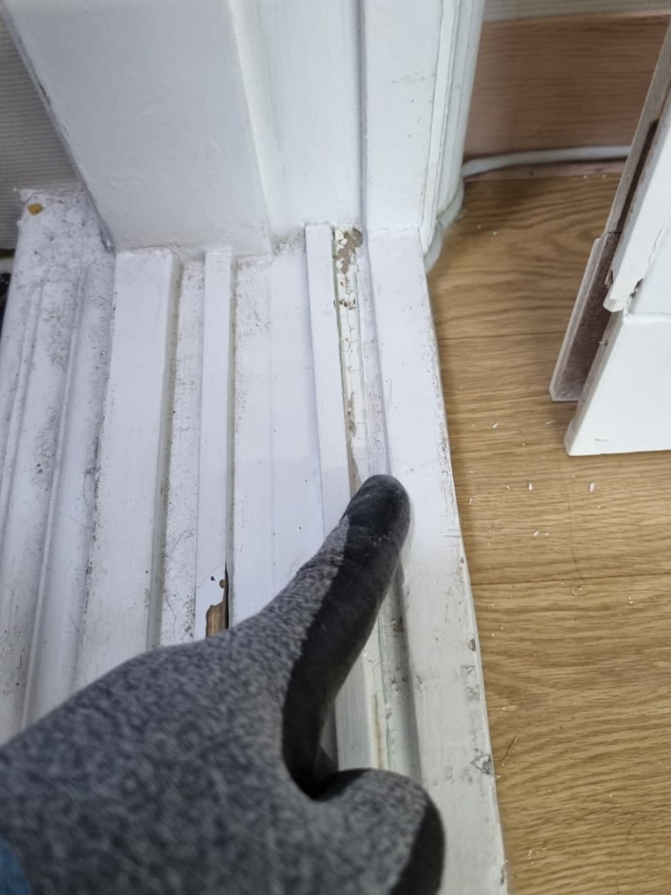 수원 미닫이 중문 수리 완성 사진 1